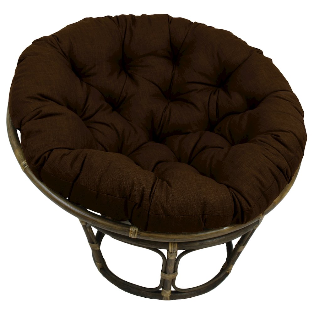 Bali 42-inch Outdoor Spun Poly Fabric Rattan Papasan Chair. Picture 1