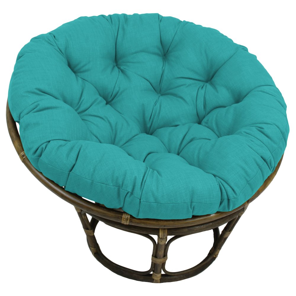 Bali 42-inch Outdoor Spun Poly Fabric Rattan Papasan Chair. Picture 1