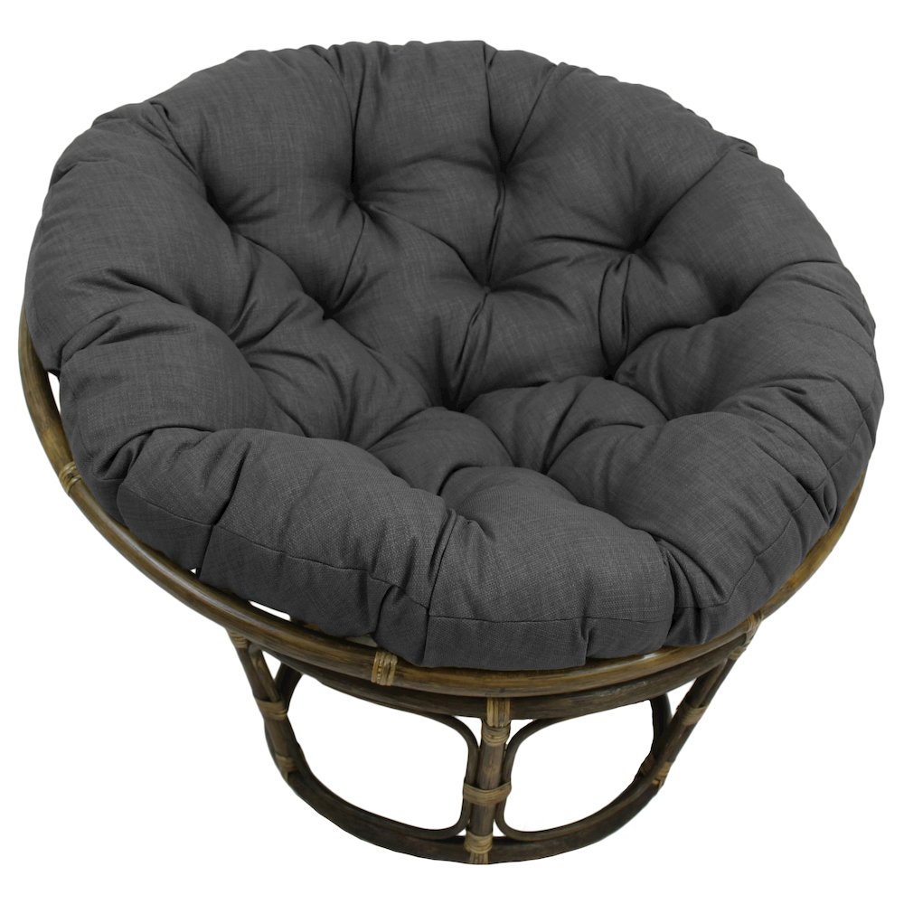 Bali 42-inch Outdoor Spun Poly Fabric Rattan Papasan Chair. Picture 1