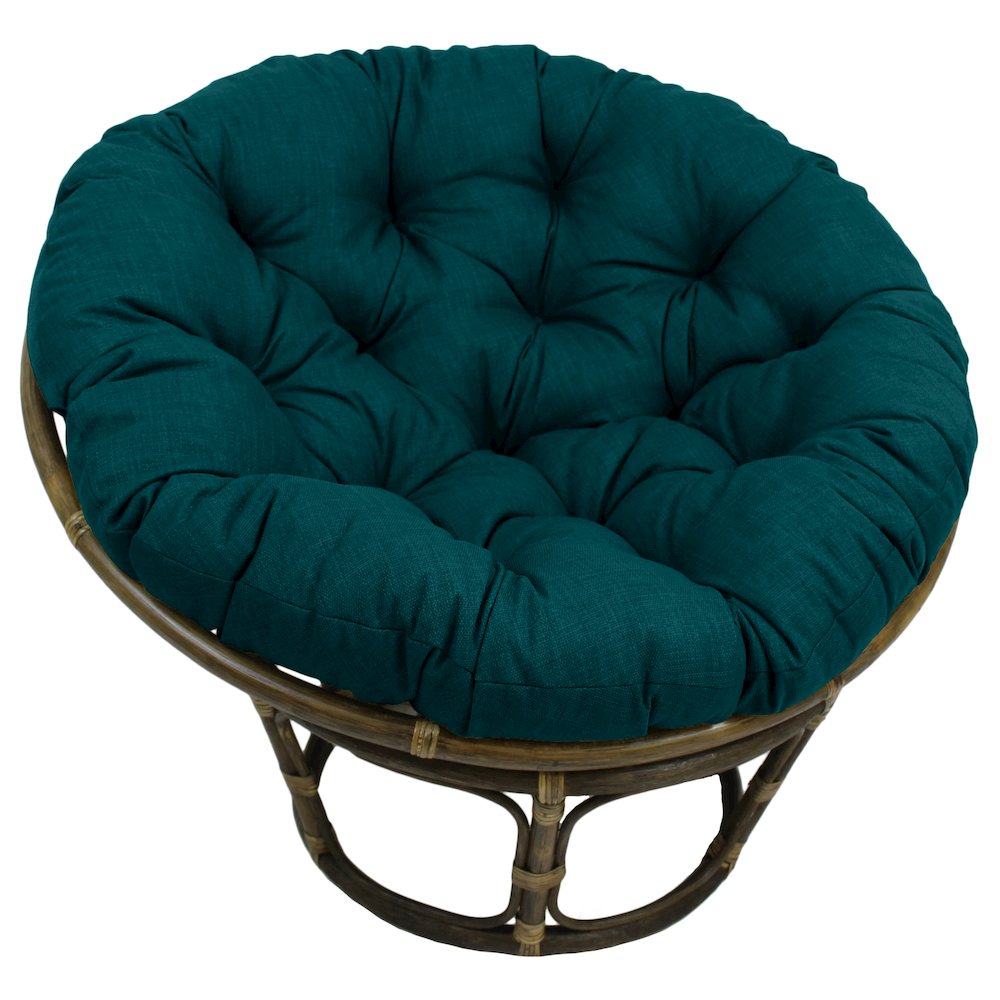 Bali 42-inch Outdoor Spun Poly Fabric Rattan Papasan Chair. Picture 1