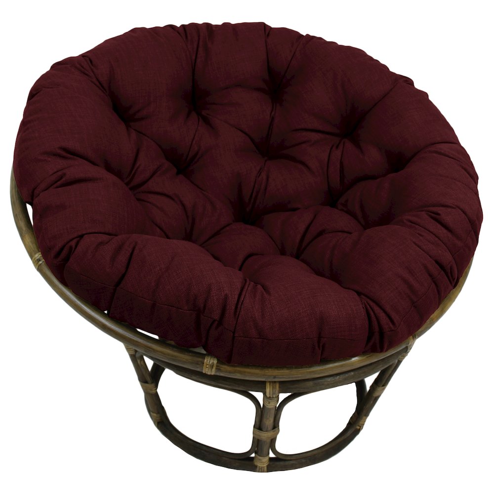 Bali 42-inch Outdoor Spun Poly Fabric Rattan Papasan Chair. Picture 1