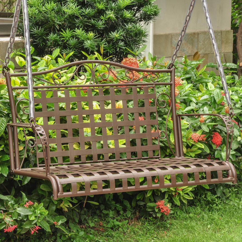 Mandalay Iron Hanging Swing. Picture 1