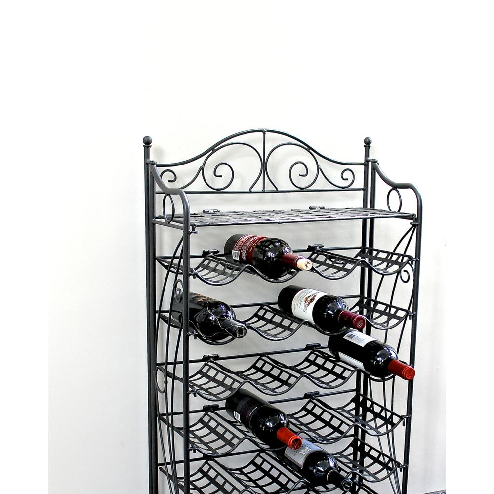 Iron 24-Bottle Wine Rack. Picture 2