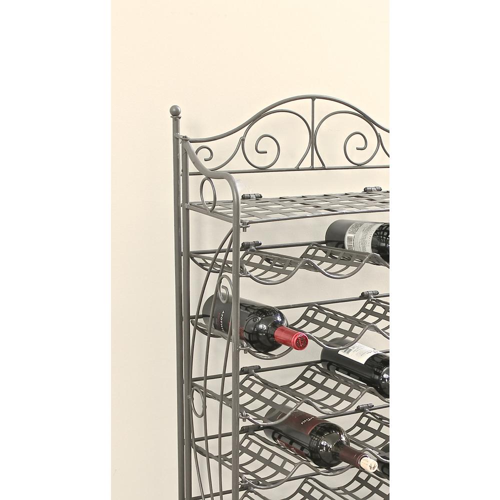 Iron 24-Bottle Wine Rack. Picture 1