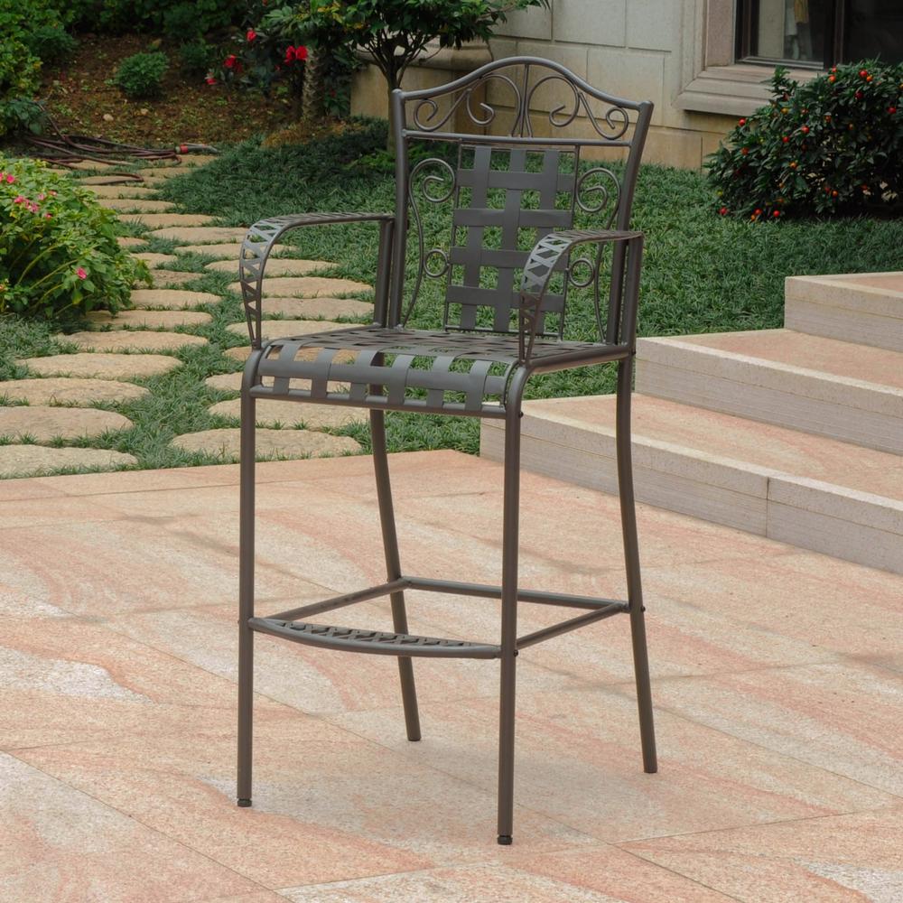 Set of 2 Mandalay Iron Bar Height Chair. Picture 1