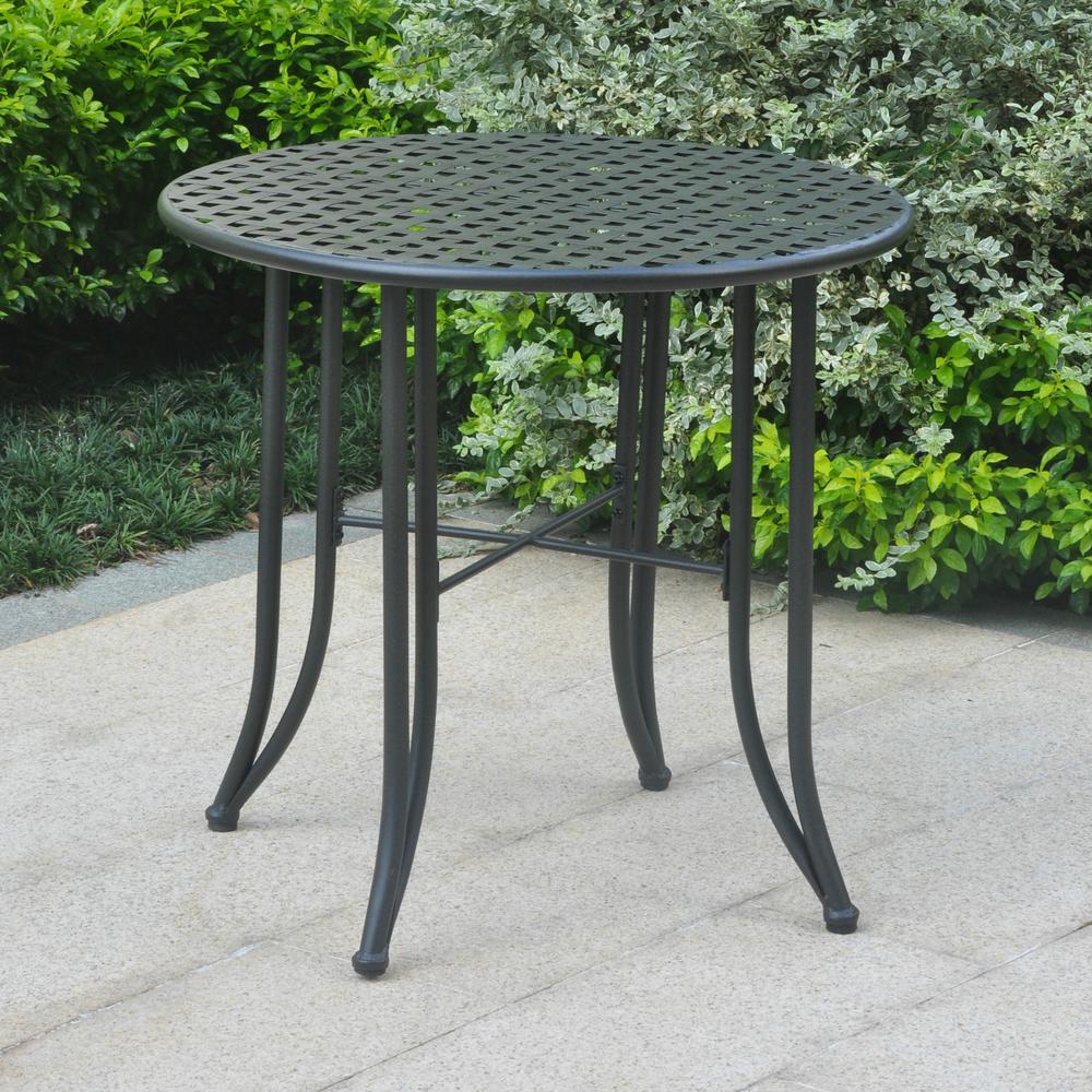 Mandalay Iron Patio Bistro Table. Picture 1