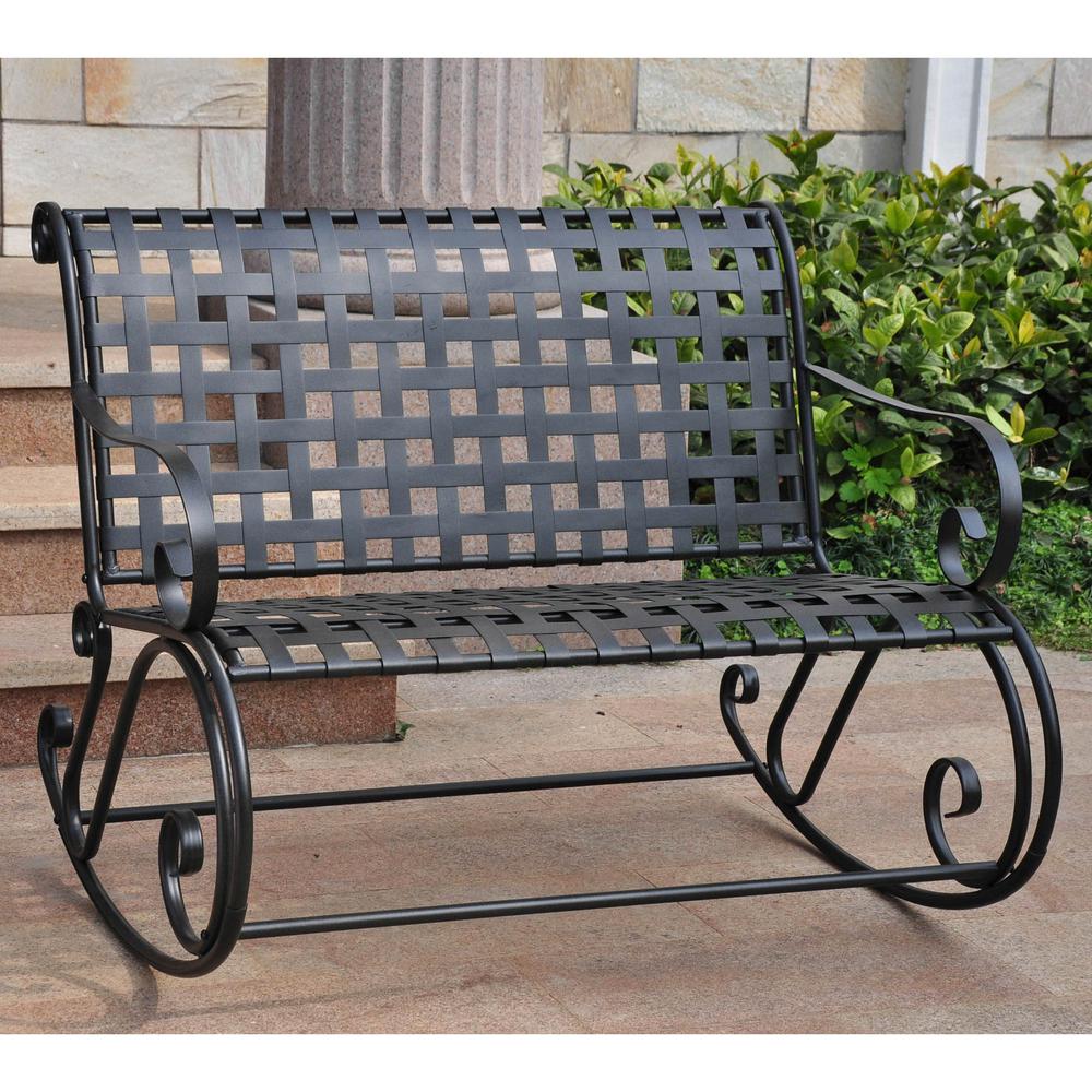 Mandalay Iron Bench Rocker. Picture 1