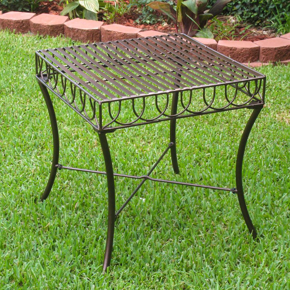 Sun Ray Iron Side Table. Picture 1