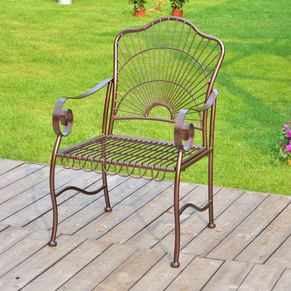 Sun Ray Iron Dining Chair (Set of 2). Picture 1