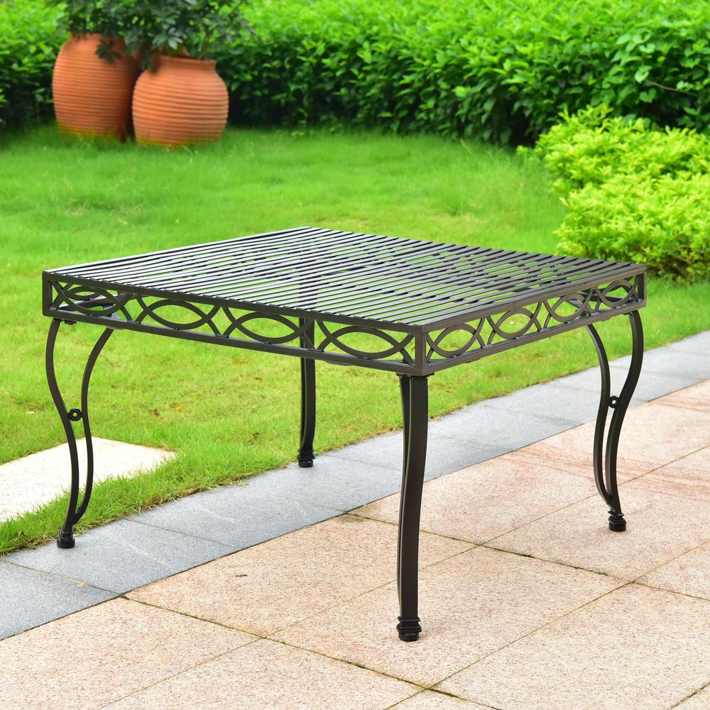 Segovia Iron 30-Inch Square Coffee Table. Picture 1