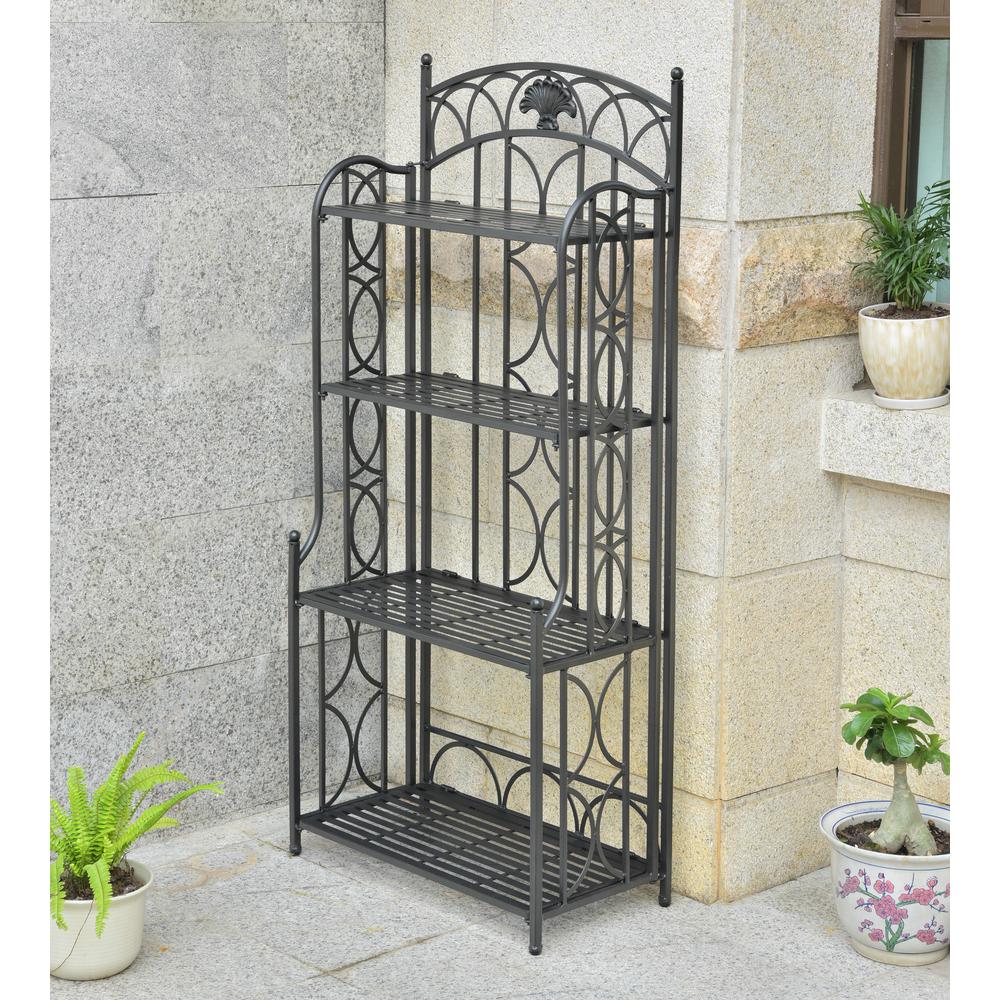 Segovia Iron 4-tier Bakers Rack. Picture 1
