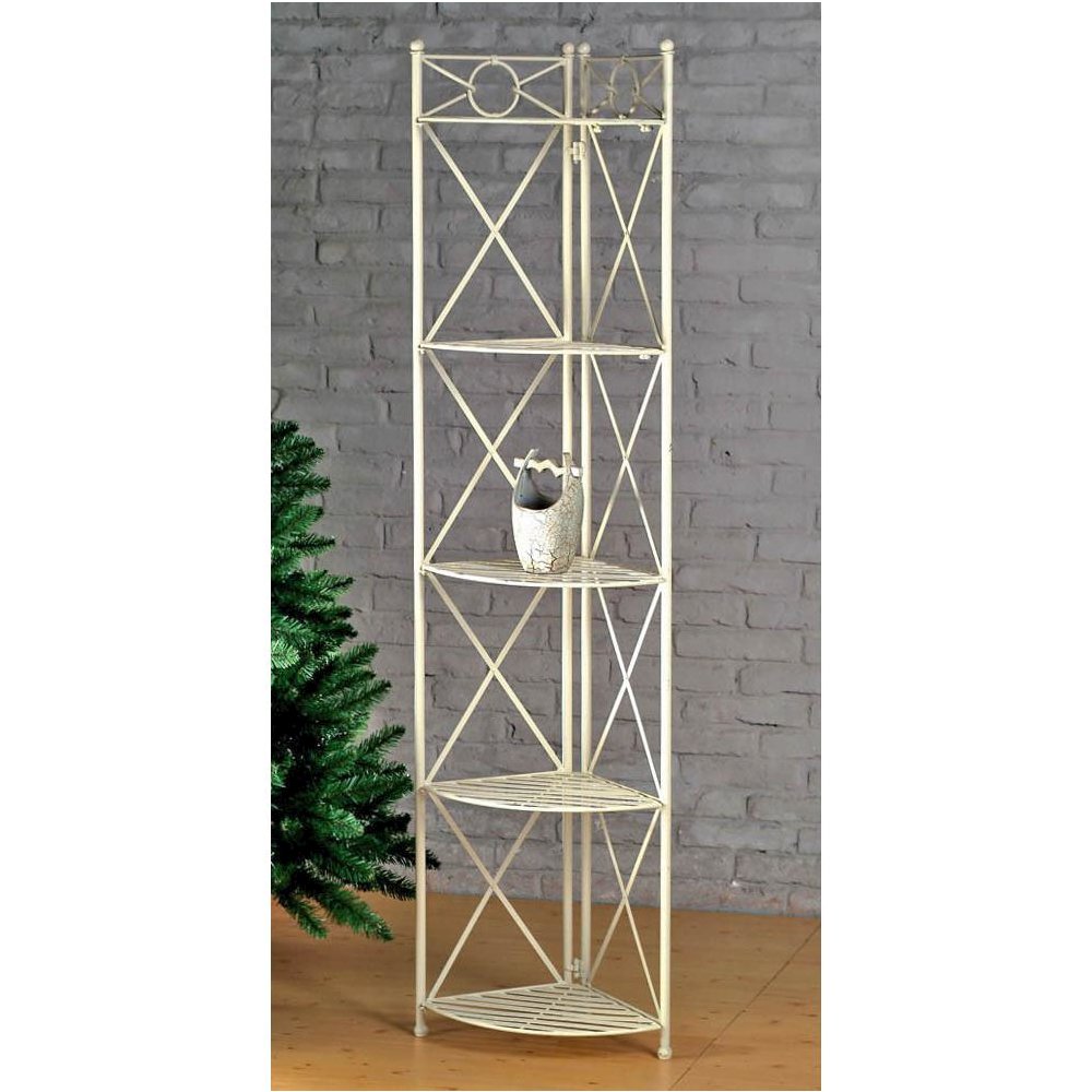 Iron 5-Tier Corner Shelf. Picture 1