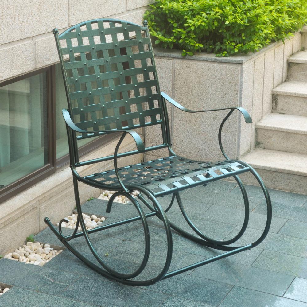 Santa Fe Iron Nailhead Rocker. Picture 2