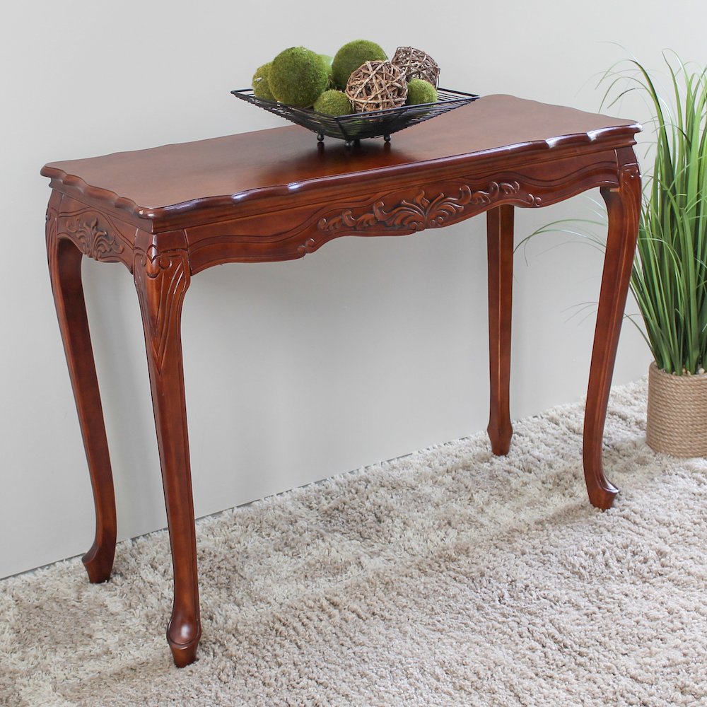 Carved Wood Console Table. Picture 1