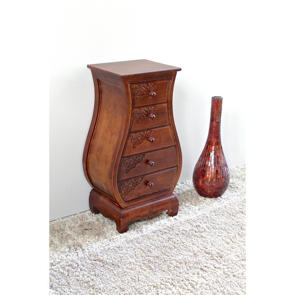 Five Drawer Bombay What Not Chest. Picture 2