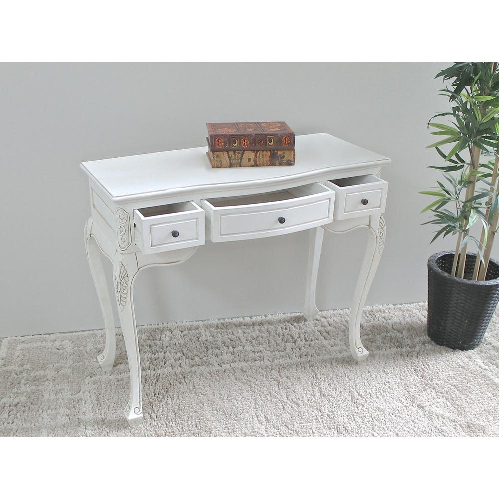 Carved Vanity Desk. Picture 1