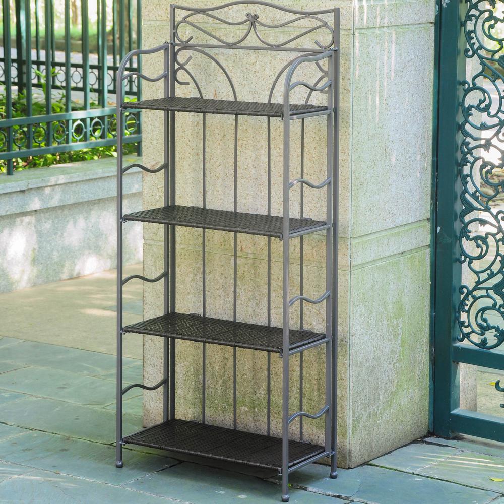 Valencia 4-Tier 24" Wide Plant Stand. Picture 1