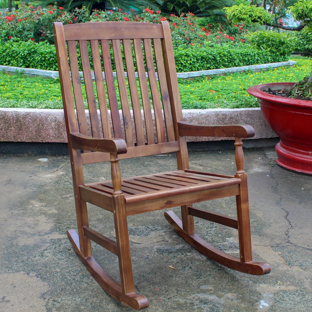 Outdoor Wood Porch Rocker. Picture 3