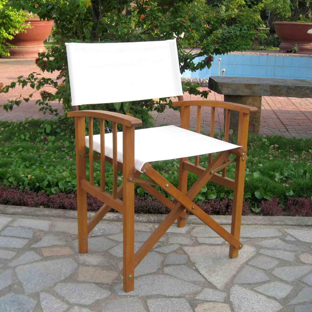 Set of Two Directors Chair with Mission Style Arms. Picture 1