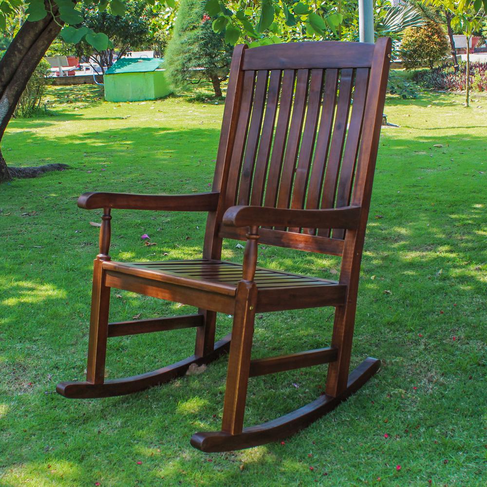 Outdoor Wood Porch Rocker. Picture 2