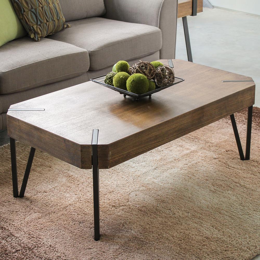 Hamburg Contemporary Contemporary MDF/Metal Coffee Table. Picture 2