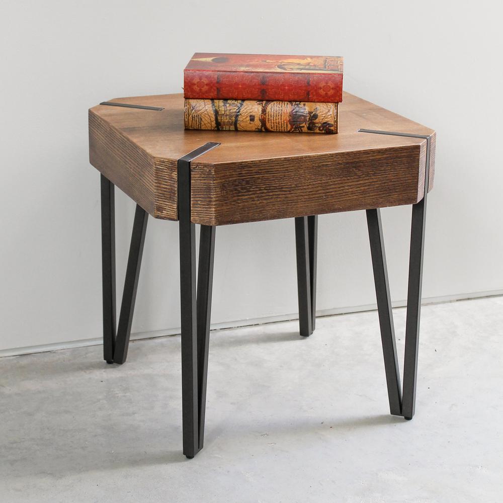 Hamburg Contemporary Contemporary MDF/Metal End Table. Picture 1