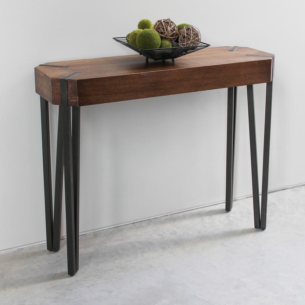 Hamburg Contemporary Contemporary MDF/Metal Console Table. Picture 1