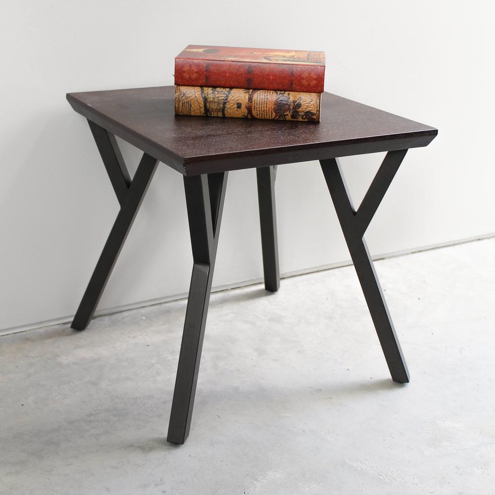 Hamburg Contemporary Contemporary MDF/Metal End Table. Picture 1