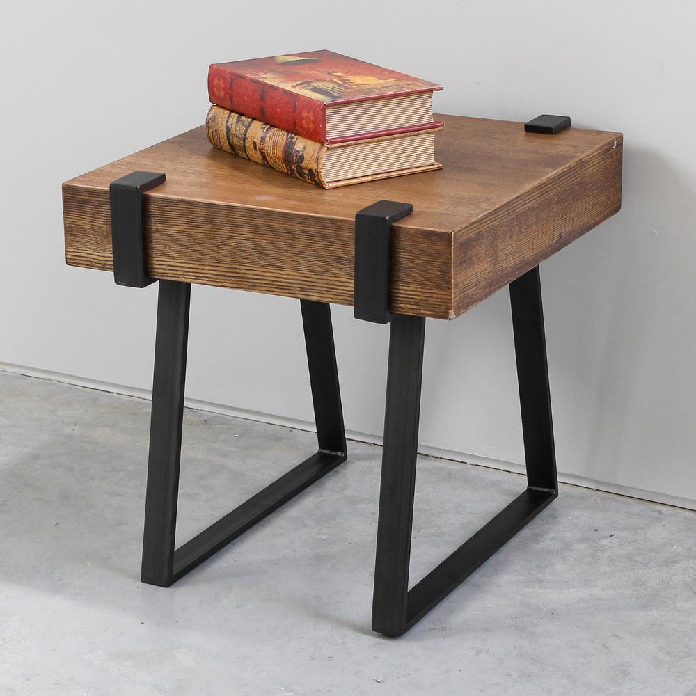 Hamburg Contemporary Contemporary MDF/Metal End Table. Picture 1