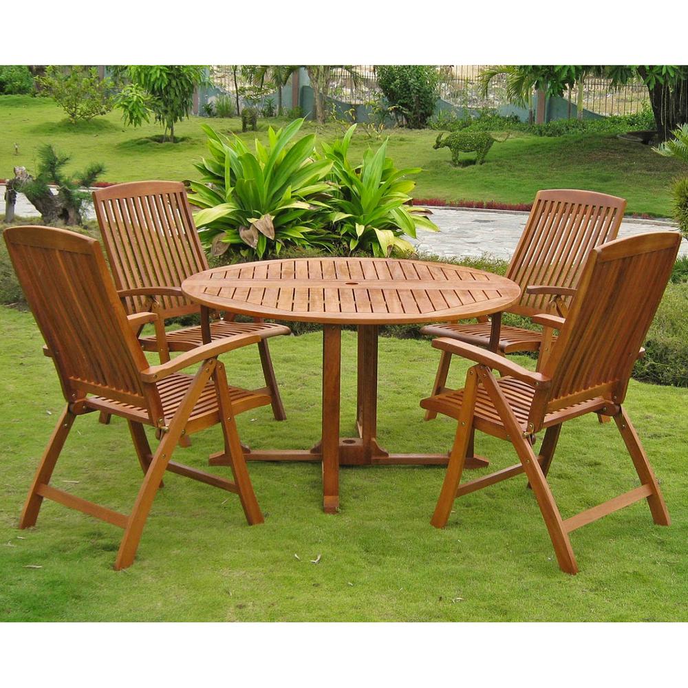 Turuel Royal Tahiti Round Dining Set. Picture 1