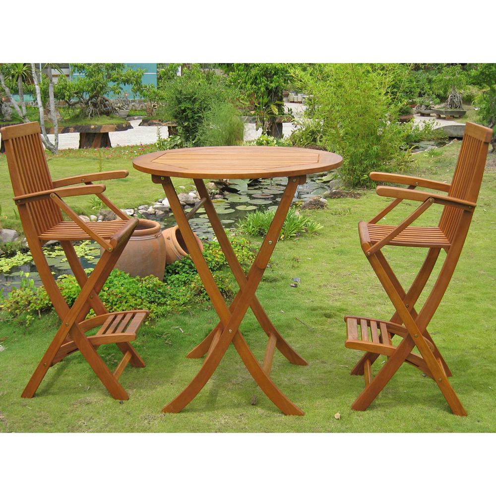 Carmona Set of 3 Bar Height Table Group. Picture 1