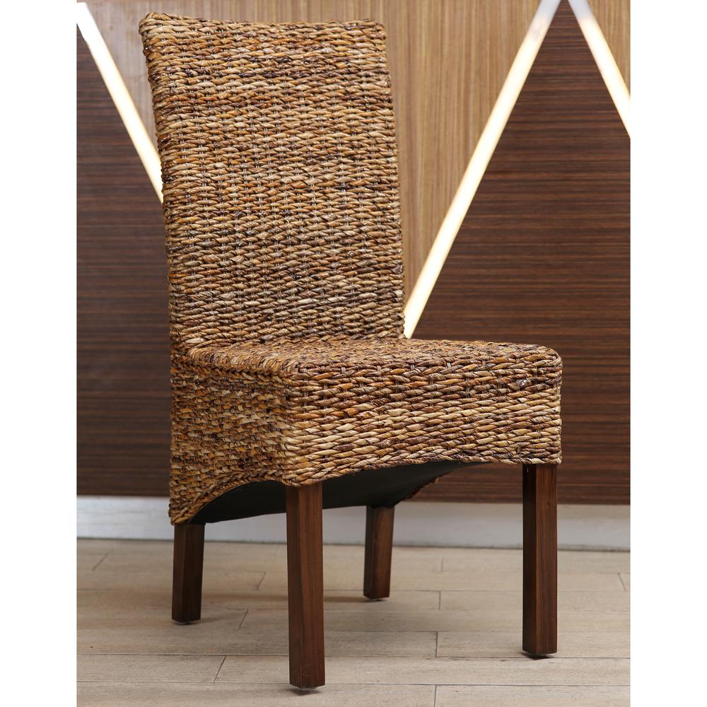 International Caravan Gaby Woven Banana Dining Chair - Thumbnail 2