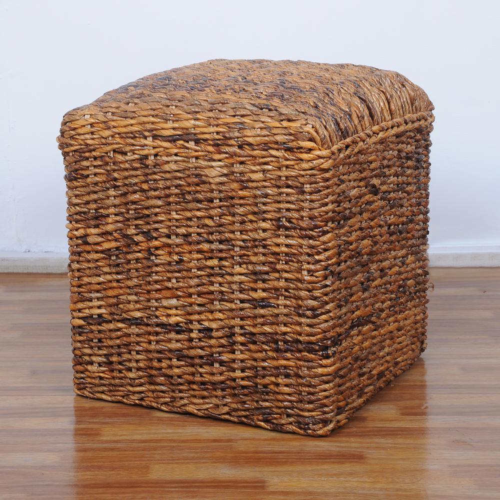 Square Twisted Arizona Ottoman. Picture 1