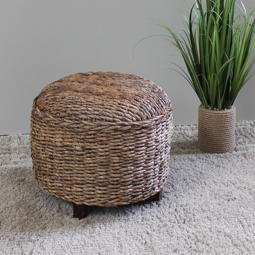 Arizona Abaca Round Cushioned Top Stool. Picture 1