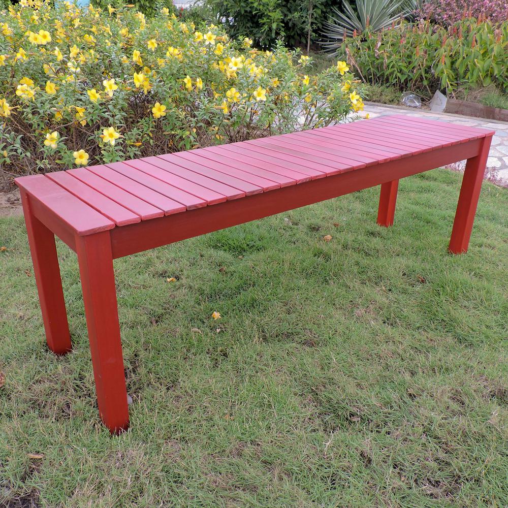 Royal Fiji Acacia 52-inch Picnic Bench. Picture 1
