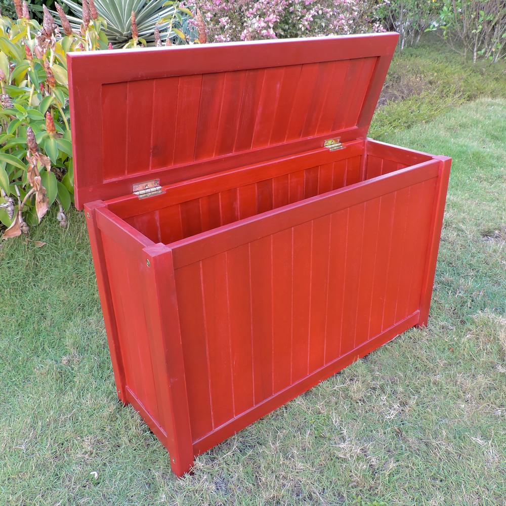 Royal Fiji Acacia Rectangular Storage Trunk. Picture 1