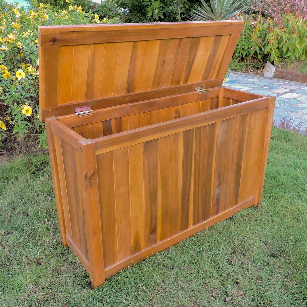 Royal Fiji Acacia Rectangular Storage Trunk. Picture 1
