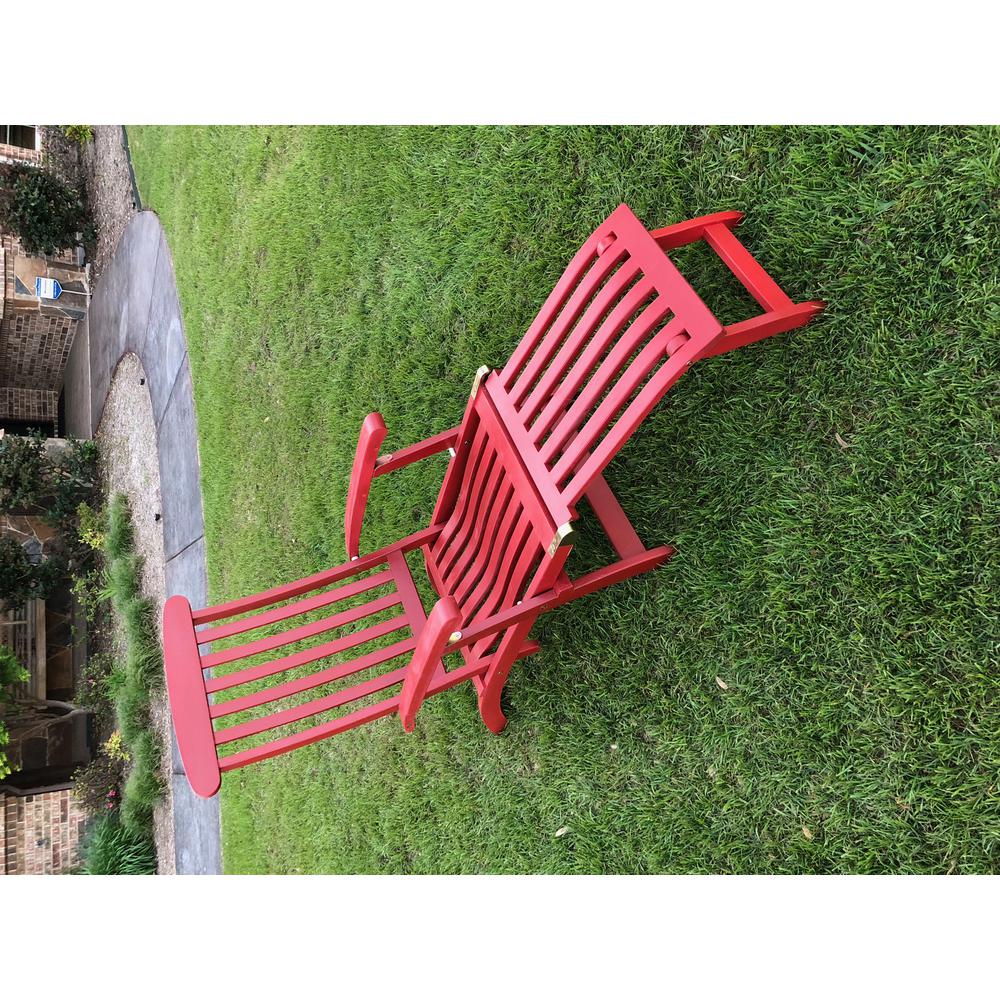 Royal Fiji Acacia Traditional Steamer Deck Lounger. Picture 1