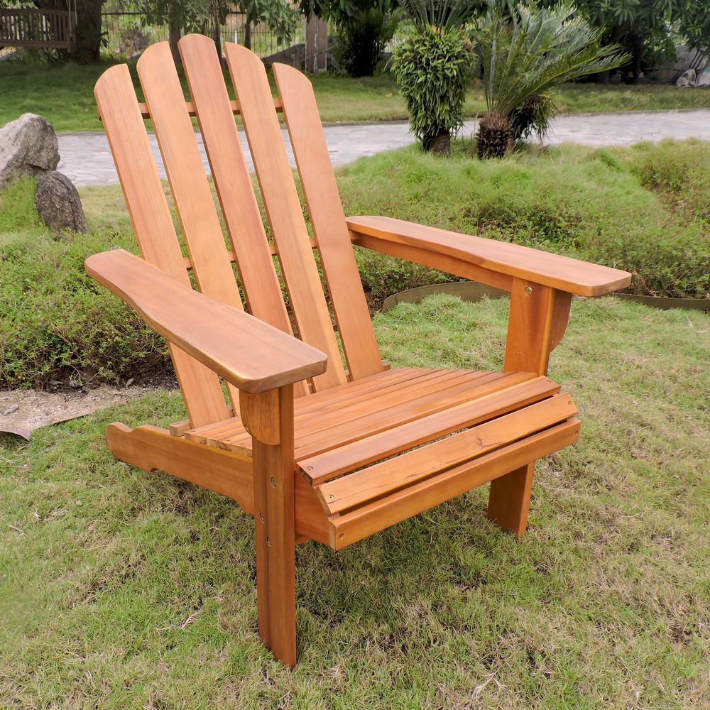 Royal Fiji Acacia Adirondack Chair. Picture 1