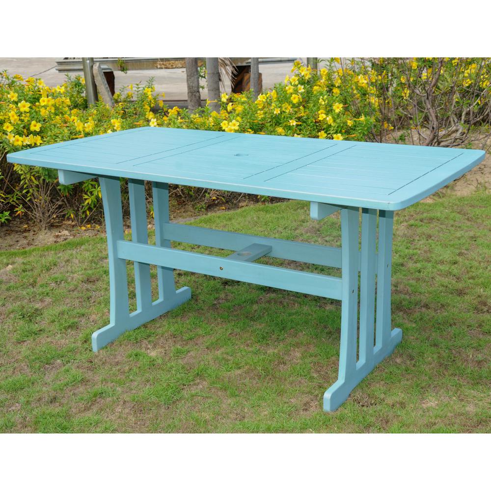 Acacia Rectangular Dining Table. Picture 1