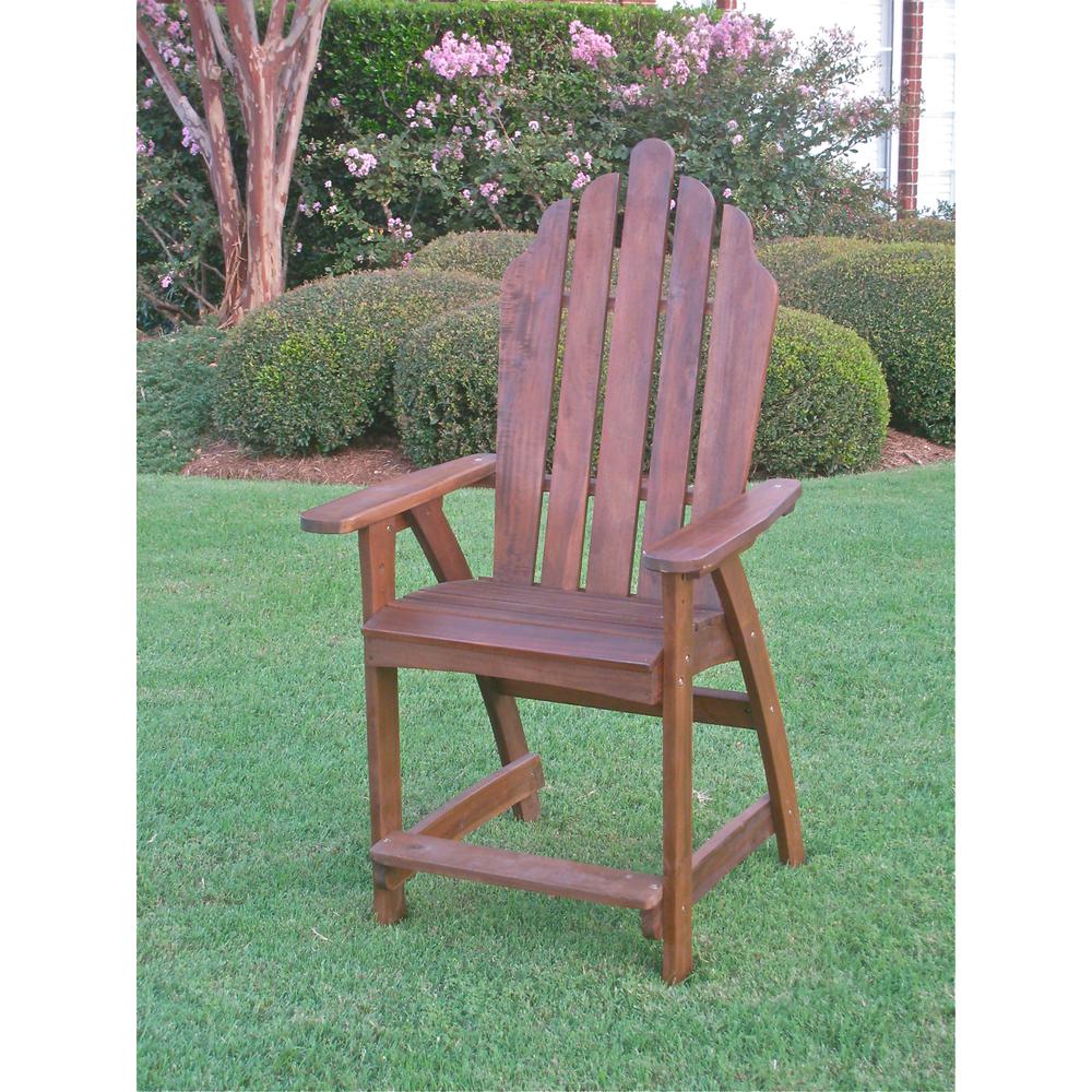 Wood Adirondack Bar Chair. Picture 1