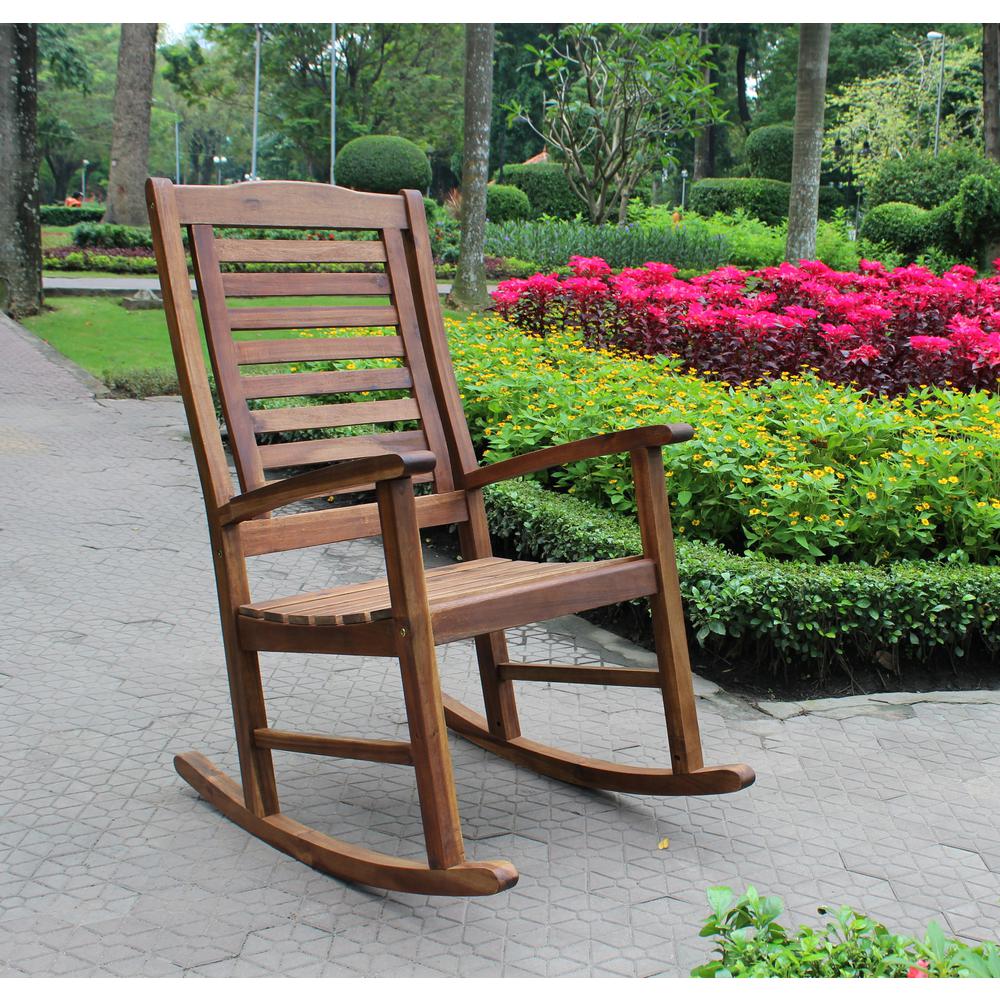 Acacia Trinidad Porch Rocker. Picture 1