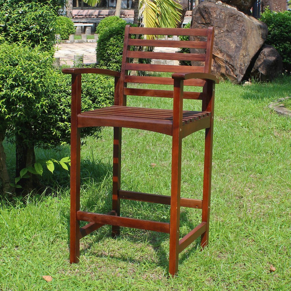 Highland Acacia Maine Bar Stool (Set of 2). Picture 3