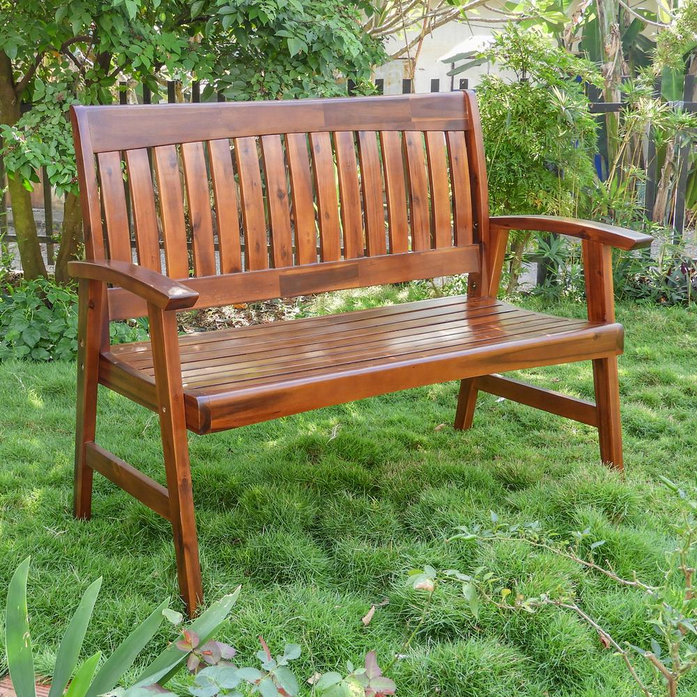 Highland Acacia Americana Bench. Picture 1