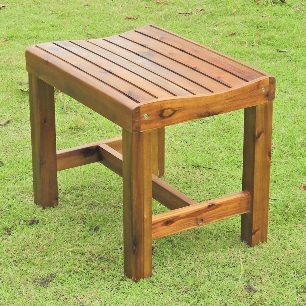 Highland 22-inch Garden Bench, stain. Picture 1
