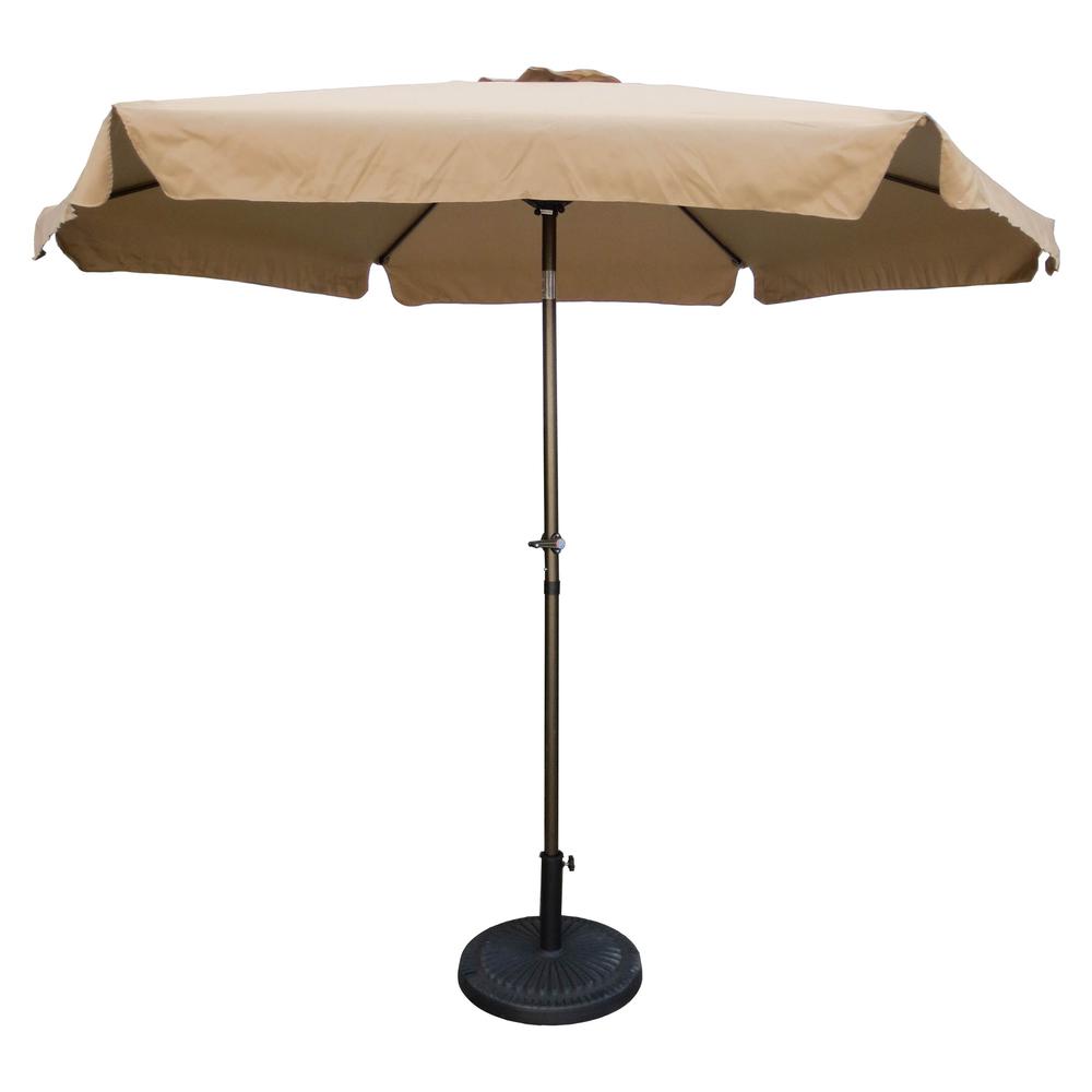 Outdoor 9 Foot Aluminum Umbrella With Flaps. Picture 1