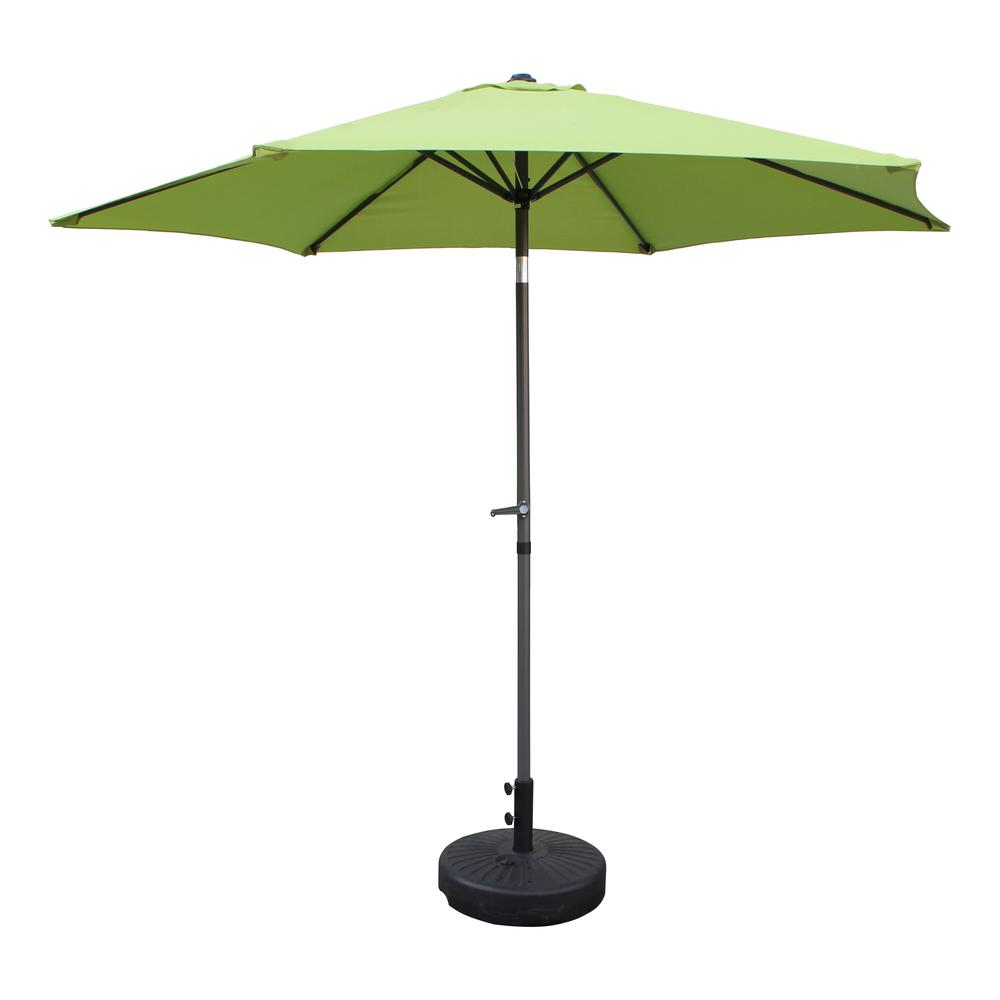 St. Kitts Aluminum 9-foot Patio Umbrella, Grass Green. Picture 1