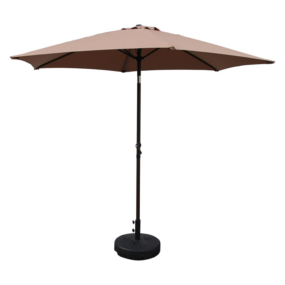 St. Kitts Aluminum 9-foot Patio Umbrella, Khaki. Picture 1