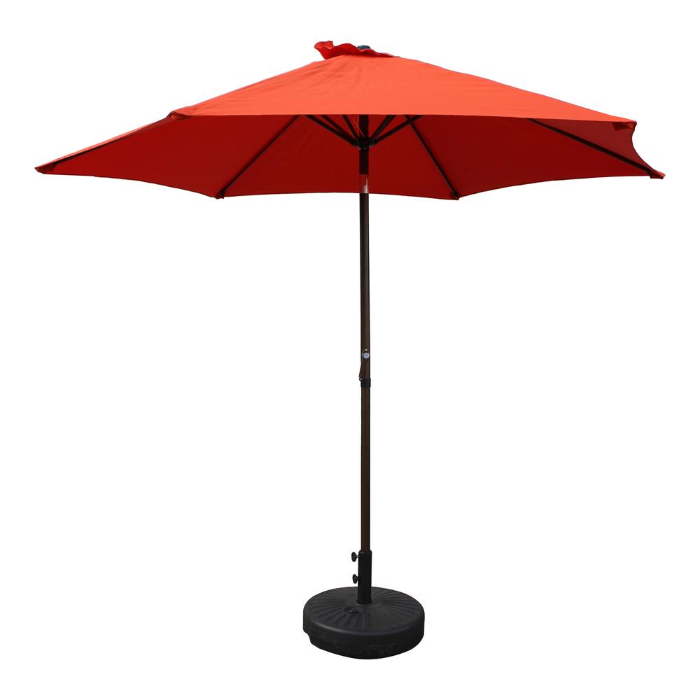 St. Kitts Aluminum 9-foot Patio Umbrella, Terra Cotta. Picture 1