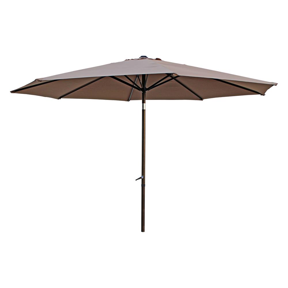 St. Kitts Aluminum 11.5-foot Patio Umbrella, Khaki. Picture 1